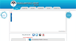 Desktop Screenshot of ernakulampubliclibrary.com